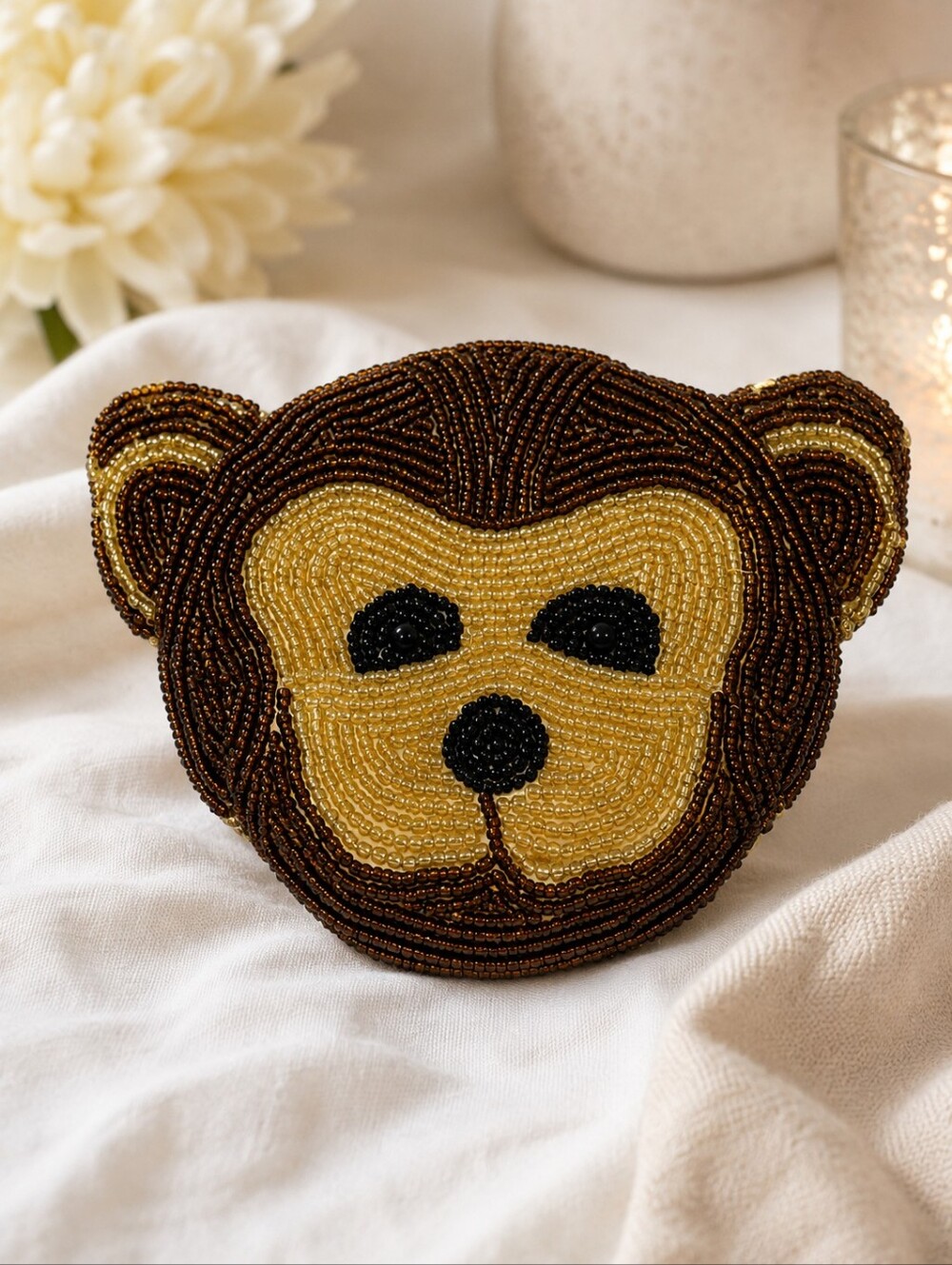 Adorable Beaded Monkey Coin Purse 🐒